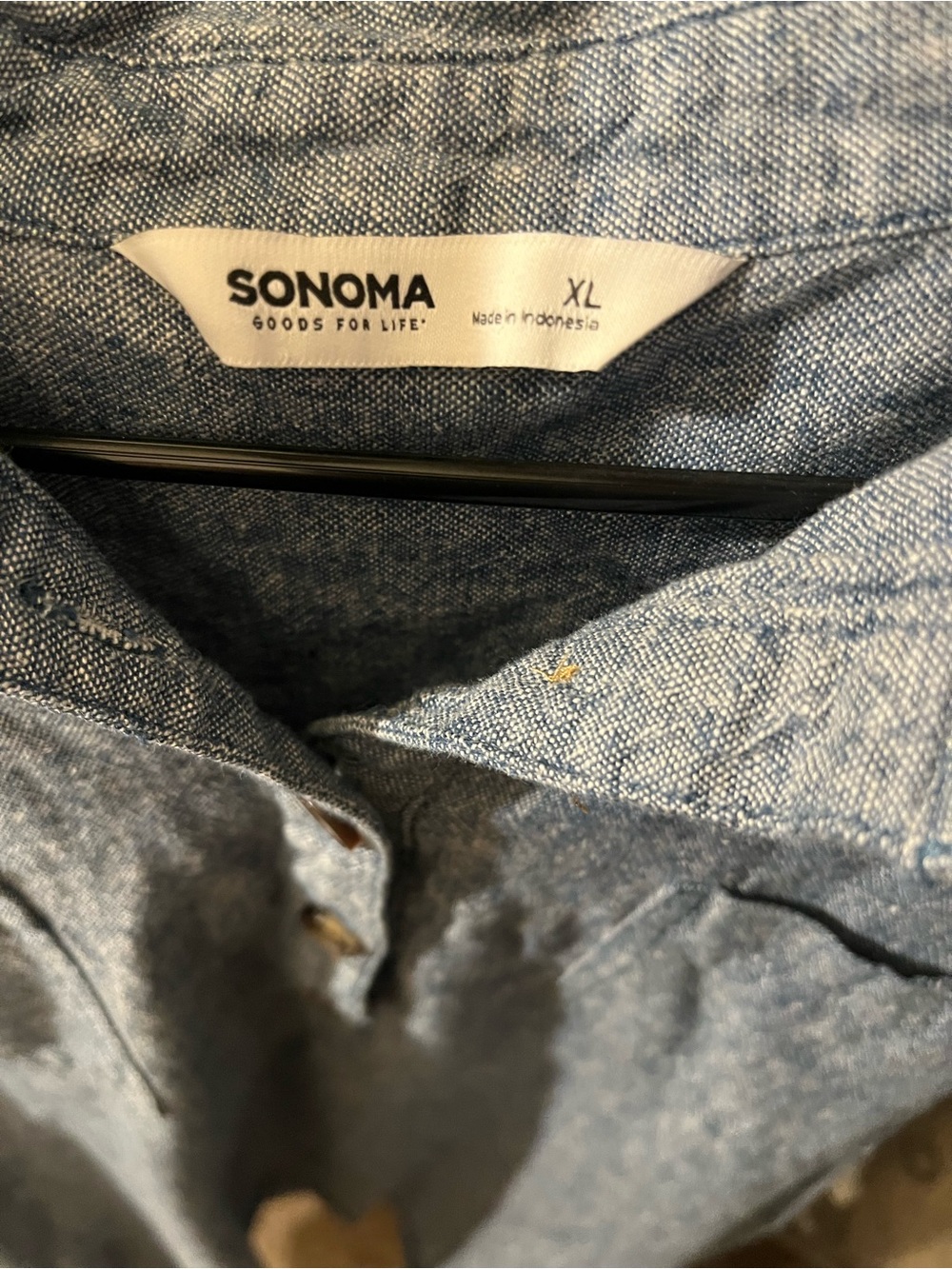 Sonoma Blue Chambray Shirt Dress - Picture 4 of 5